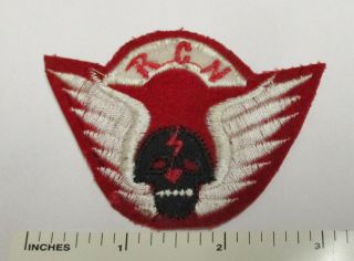 Rok Korean Army Recon Unit Skull Wings Patch On Red Older Vintage Korea Made