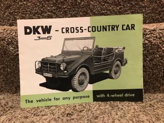 Rare 1960s Dkw Truck Dealer Advertising Brochure