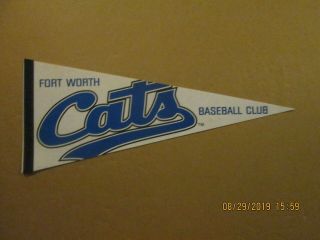 Central Baseball League Fort Woth Cats Baseball Club Vintage 2002 Logo Pennant