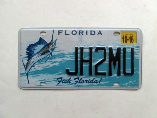 Florida - Fish Florida - License Plate