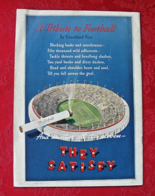 Vintage Years Day Rose Bowl Program Panthers vs Huskies January 1,  1937 2
