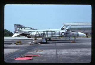 Orig Kodachrome Slide Us Marines F - 4j 155520 Dn01 Vmfa - 333 Beaufort Nov 1975