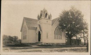 Rppc Nauvoo,  Il M.  E.  Church Hancock County Illinois Real Photo Post Card Vintage