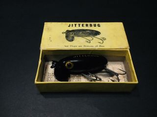 Vintage Fishing Lure,  Picture Box,  & Insert (ww2 Arbogast Jitterbug)