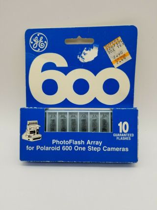 Vintage Ge 600 Photoflash Array For Polaroid 600 One Step Cameras 028