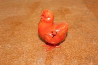 Early Vintage Plastic Chicken And Egg Toy 2 "