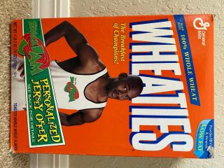 Michael Jordan Wheatoes Collectible 1996 Space Jam Vintage Cereal Box