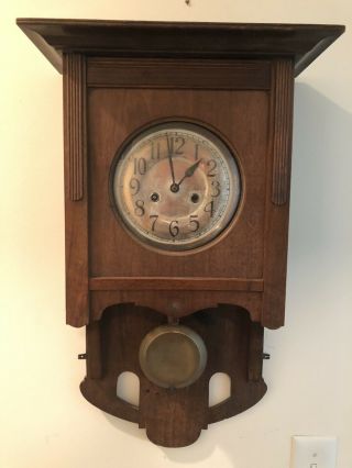 Antique Wall Clock Gustav Becker Regulator Old Clock Or Restoration