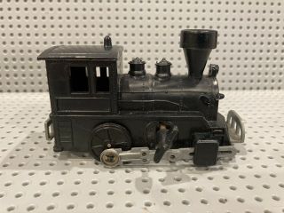Vintage Black Plastic Wind Up Toy Train Unbranded