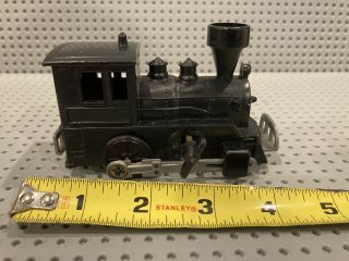 Vintage Black Plastic Wind Up Toy Train Unbranded 3