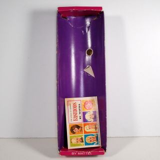 Vintage Mod Barbie Twist N Turn Tnt Box Only Dk.  Dark Brown For Display Booklet