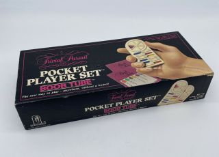 Trivial Pursuit Pocket Player Set Boob Tube Television Edition Vintage 1987
