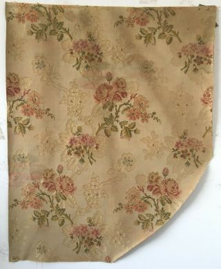 19th C.  French Silk Woven Jacquard Fabric (2662)
