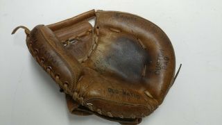 Vintage Regent Catchers Mitt Cm - 9 Professional Model Baseball Glove Duo Matic