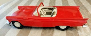 Vintage Amt Promo Car 1957 Thunderbird Red Convertible Friction
