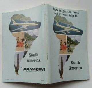 Panagra / Pan Am Airline Travel Booklet To South America 1964