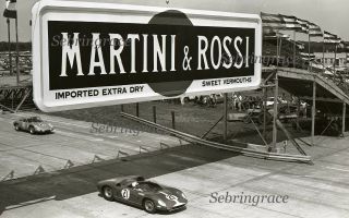 1964 Sebring Race - Ferrari 330p 21 & Porsche 35b Carrera 43 - Orig Neg (855)