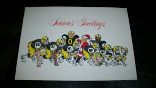 1981 Cfl Hamilton Tiger Cat Football Club Christmas Card Team Photo