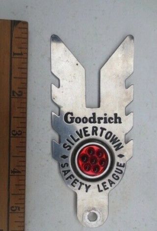 Vintage Goodrich Tires Safety License Topper,  Auto Car Truck Bicycle Motorcycle