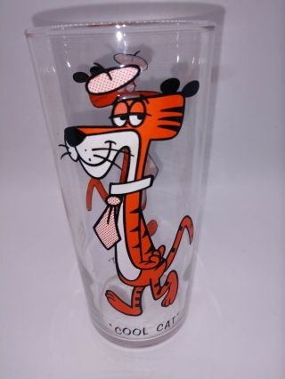 Vintage Cool Cat Looney Tunes Pepsi Collector Series Warner Bros 1973 Glass