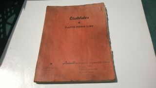 Studebaker " Avanti " Parts And Accessory Price List Books (3)