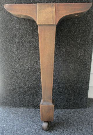 Baby Grand Piano Leg Spade Style Solid Wood Antique 24 " High