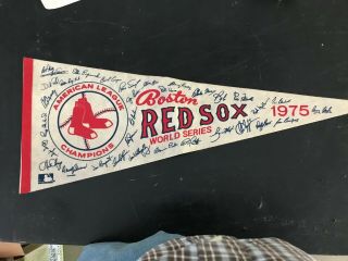 1975 Boston Red Sox American League Champions Pennant World Series