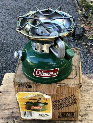 Vintage Coleman Sportster Camp Stove Instructions 502 - 700 / 6/84