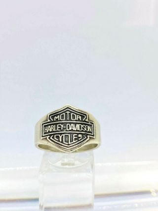 Vintage 925 Sterling Silver Mexico Harley Davidson Motor Cycles Ring