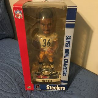 Jerome Bettis Pittsburgh Steelers Bowl Xl Bobble Head With Ring