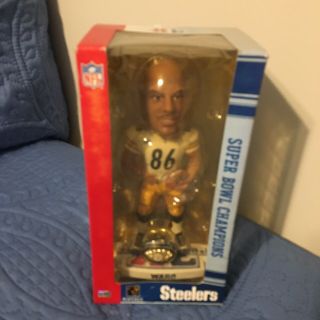 Hines Ward Pittsburgh Steelers Bowl Xl Bobble Head With Ring