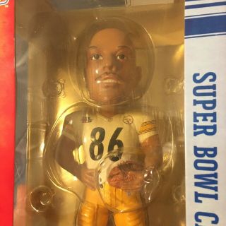HINES WARD PITTSBURGH STEELERS BOWL XL BOBBLE HEAD WITH RING 3
