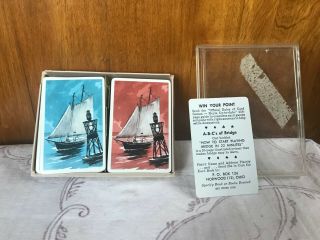 Standard Stancraft No 2254 Vintage Playing Cards Sail Boats 7/1688