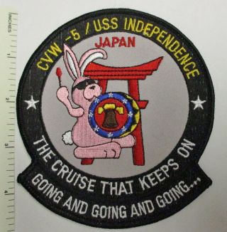 Us Navy Uss Independence Cv - 62 / Cvw - 5 Japan Cruise Bunny Patch Vintage