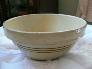 Vintage Stoneware Mixing Bowl 10 Inch Crock