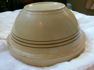 Vintage Stoneware Mixing Bowl 10 Inch Crock 2