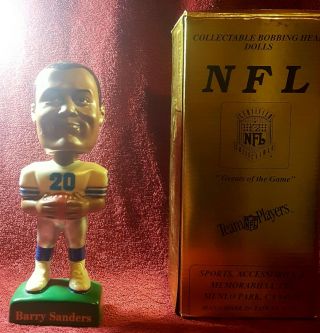 1996 Sam Barry Sanders Nfl Lions Bobblehead,  Limited Edition 2480/3,  000