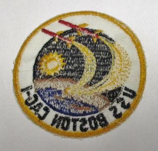 US NAVY SHIP USS BOSTON CAG - 1 PATCH on Twill Vintage 2