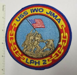 Us Navy Ship Uss Iwo Jima Lph - 2 Patch (5 Inch) Vintage