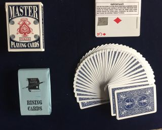Vintage Magic Trick Rising Card Deck Bicycle Old Stock By Magic Masters 1993