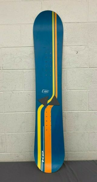Vintage K2 Dart 145cm Twin - Tip All - Mountain Snowboard Deck Great Fast