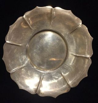 Antique Lunt Early Dublin Design Sterling Silver Fluted 4.  50” Underplate 743 - D