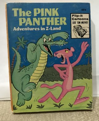 Vintage Big Little Book The Pink Panther Adventures In Z - Land