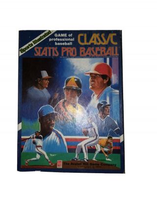 Vintage Sports Illustrated Statis Pro Baseball Board Game 1987 Edition