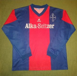 Bayer 05 Uerdingen Longsleeve 1992/1993 Home Football Shirt Jersey Trikot