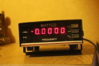 Mattco Model 711 Frequency Counter Vtg Ham Cb Radio Gear