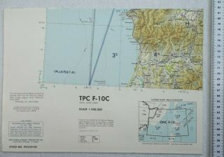 Tactical Pilotage Chart Tpc F - 10c Japan / Soviet Union Large Scale Map