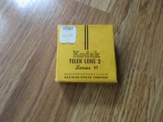 Vintage Kodak Telek 2 - Filter Lens Series Vi 6 -
