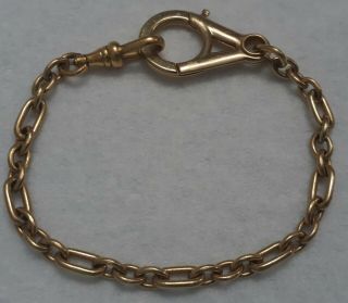 Antique 1894 - 1908 Vintage B.  A.  BALLOU & Co Gold Chain Bracelet 1/20 12k G.  F.  7 