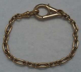 Antique 1894 - 1908 Vintage B.  A.  BALLOU & Co Gold Chain Bracelet 1/20 12k G.  F.  7 